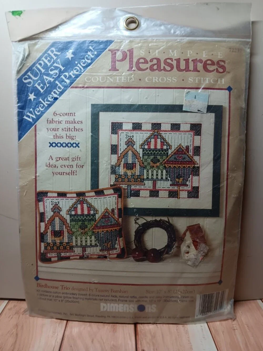 Dimensions 72231 Counted Cross Stitch Birdhouse Trio